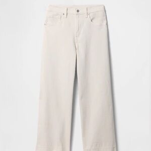 GAP Women's Wide-Leg Cream Jeans